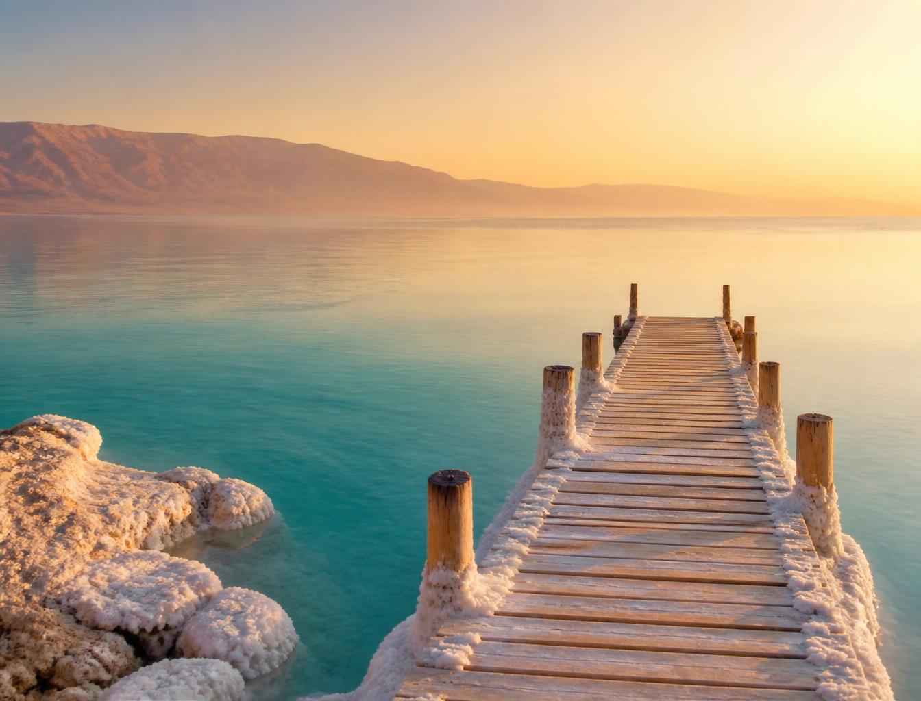 The Dead Sea at dawn